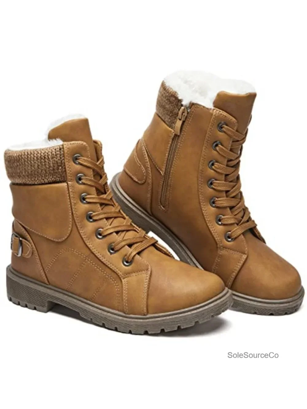 Women's Winter Snow Boots Fur Lined Ankle Boots Water Resistant Slip Resistant